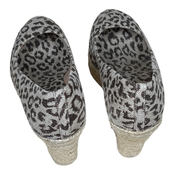 J. Crew Seville Printed Espadrilles Wedges in Chocolate Brown Leopard - Picture 3 of 5